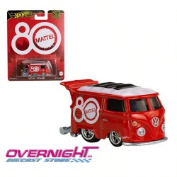 Hot Wheels Volkswagen Kool Combi Mattel 80th color rojo - Escala 1/64 JBL68