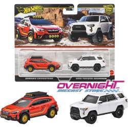 Hot Wheels Premium pack 2 Subaru Crosstrek y 2018 Toyota 4Runner JBK98