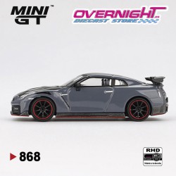 Mini GT Nissan Gt-R (R35) Nismo 2024 Stealth Gray RHD - Escala 1/64 MGT00868rhd