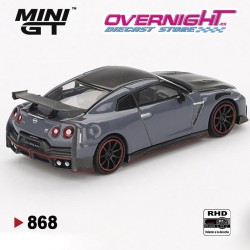 Mini GT Nissan Gt-R (R35) Nismo 2024 Stealth Gray RHD - Escala 1/64 MGT00868rhd