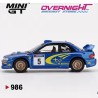 Mini GT Subaru Impreza WRC 99 n5 Richard Burns/Robert Reid Winner Rally Australia - Escala 1/64 MGT00986Lhd