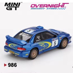 Mini GT Subaru Impreza WRC 99 n5 Richard Burns/Robert Reid Winner Rally Australia - Escala 1/64 MGT00986Lhd