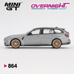 Mini GT BMW M3 Touring G81 2024 Competition Brooklyn Grey - Escala 1/64 MGT00864lhd