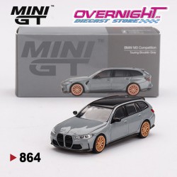 Mini GT BMW M3 Touring G81 2024 Competition Brooklyn Grey - Escala 1/64 MGT00864lhd