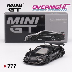 Mini GT McLaren 720S LB★Works Liberty Walk Black - Escala 1/64 MGT00777L