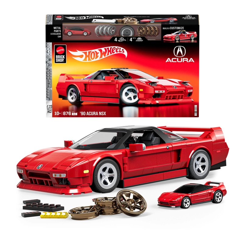 Hot Wheels Mattel Brick Shop 1990 Honda Acura NSX Elite Series - Escala 1/16 aproximada JFT17