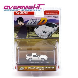 Kyosho 1995 Mazda Rx7 Savanna (Fc3s) Initial D – blanco - Escala 1/64 KYO07057A3B