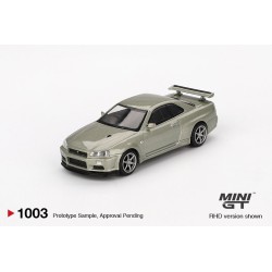 Mini GT Nissan Skyline Gt-R R34 V-Spec II Nur - Millenium Jade Escala 1/64 MGT01003Rhd