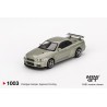 Mini GT Nissan Skyline Gt-R R34 V-Spec II Nur - Millenium Jade Escala 1/64 MGT01003Rhd