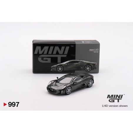 Mini GT Jaguar C-X75 Test Car Fibra de carbono negro Escala 1/64 MGT00997Lhd