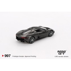 Mini GT Jaguar C-X75 Test Car Fibra de carbono negro Escala 1/64 MGT00997Lhd