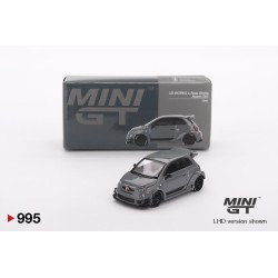 Mini GT Fiat Abarth 595 Lb-Works X Abas Works Grey Escala 1/64 MGT00995Lhd