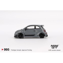 Mini GT Fiat Abarth 595 Lb-Works X Abas Works Grey Escala 1/64 MGT00995Lhd