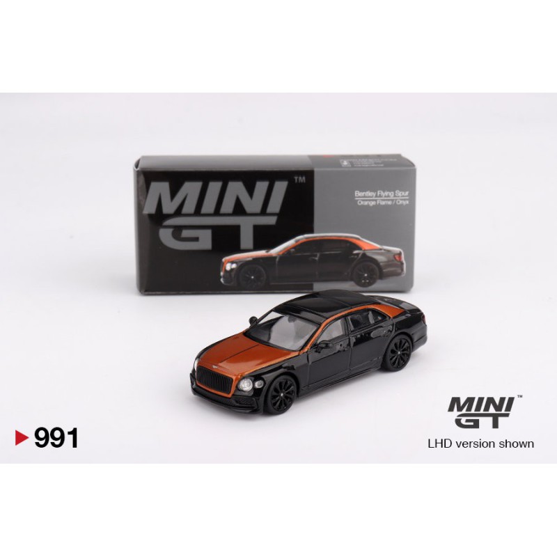 Mini GT Bentley Flying Spur Orange Flame-Onyx Escala 1/64 MGT00991Lhd