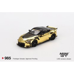Mini GT Nissan Z400 Veilside FFZ400 Oro Cromado Escala 1/64 MGT00985Lhd