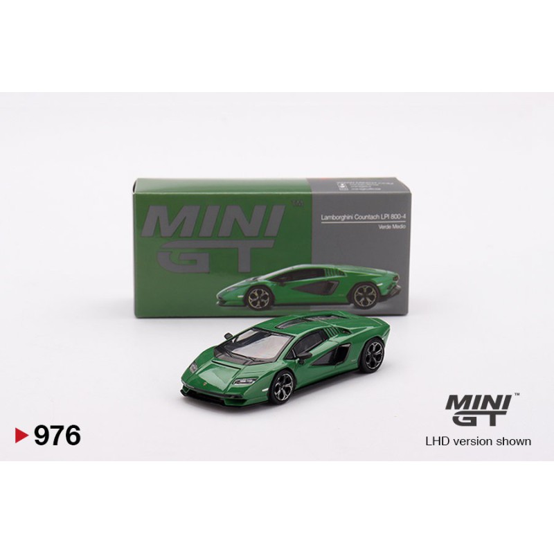 Mini GT Lamborghini Countach Lpi 800-4 Verde Medio Escala 1/64 MGT00976Lhd