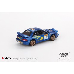 Mini GT Subaru Impreza WRC98 n3 Rally Monte-Carlo 3rd Place Escala 1/64 MGT00975Lhd