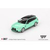 Mini GT Bmw M3 Touring (G81) M Performance Mint Green Escala 1/64 MGT00897LHD