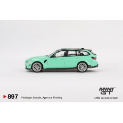 Mini GT Bmw M3 Touring (G81) M Performance Mint Green Escala 1/64 MGT00897LHD