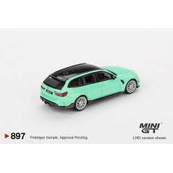 Mini GT Bmw M3 Touring (G81) M Performance Mint Green Escala 1/64 MGT00897LHD