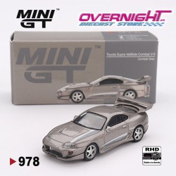 Mini GT Toyota Supra Veilside Combat V-II Combat Grey RHD Escala 1/64 MGT00978Rhd