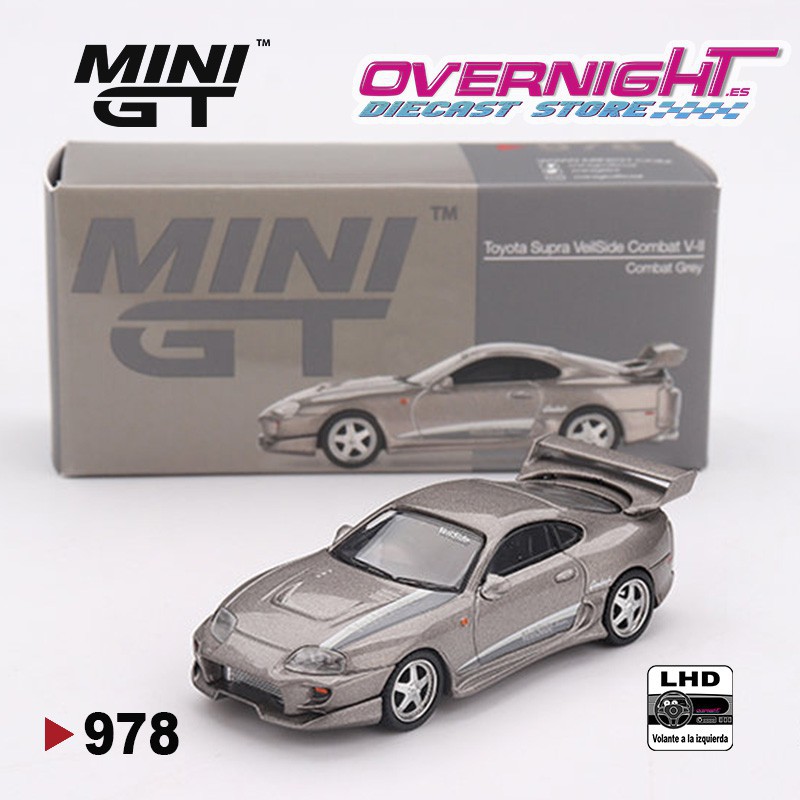 Mini GT Toyota Supra Veilside Combat V-II Combat Grey LHD Escala 1/64 MGT00978Lhd