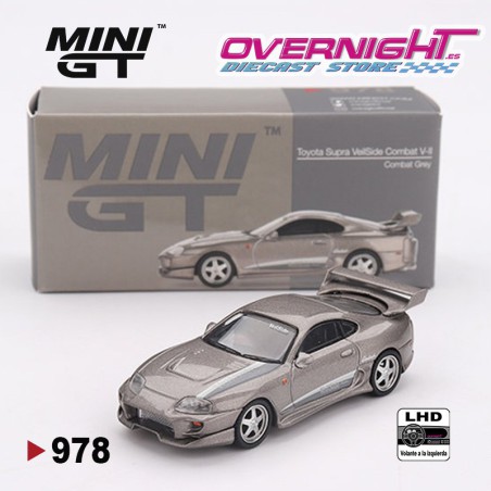 Mini GT Toyota Supra Veilside Combat V-II Combat Grey LHD Escala 1/64 MGT00978Lhd