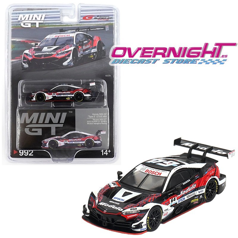Mini GT Honda NSX-GT Type S GT500 n64 Modulo Nsx-Gt Nakajima Racing Super Gt Escala 1/64 MGT00992BL