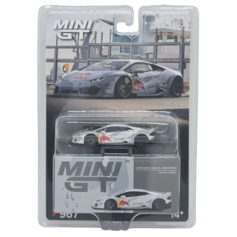 Mini GT Lamborghini Huracan Lb-Works Ver.2 Mad Mike Nimbul RHD en blister Escala 1/64 MGT00967BL