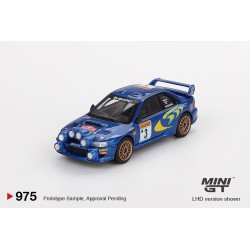 Mini GT Subaru Impreza WRC98 n3 Rally Monte-Carlo 3rd Place Escala 1/64 MGT00975BL