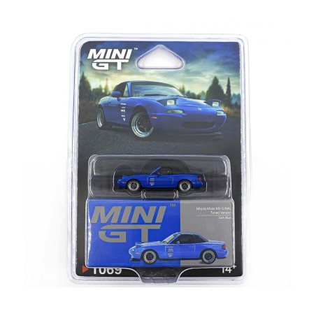 Mini GT Mazda Mx-5 Miata Tuned Version Dark Blue Escala 1/64 MGT01069BL
