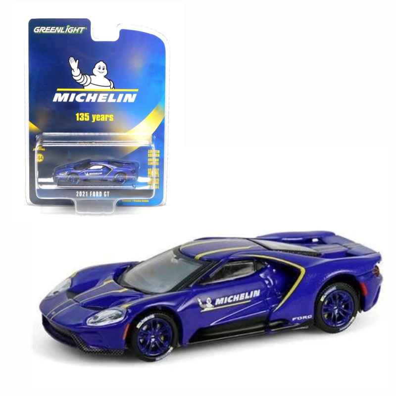 Greenlight 2021 Ford Gt- Michelin 135th Anniversary Collection Series 17 Escala 1/64 gl28160F