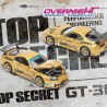Pop Race Top Secret GT300 Toyota Supra Dorado Escala 1/64 PR640229