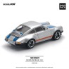 Pop Race Porsche Singer Plata y azul Escala 1/64 PR640188