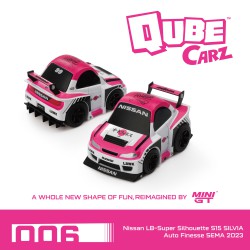 Mini GT Qube Carz Nissan LB-Super Silhouette S15 SILVIA Auto Finesse SEMA 2023 Blister QZ00502