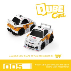 Mini GT Qube Carz Nissan LB-Super Silhouette S15 SILVIA Liberty Walk Presentation Blister QZ00501