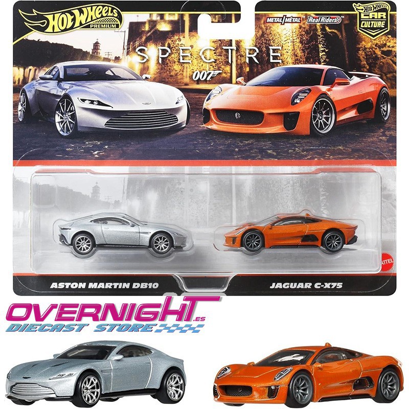 Hot Wheels Premium pack 2 Aston Martin DB10 & Jaguar C-X75 JBL04