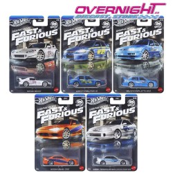 Hot Wheels Silver Series Fast and Furious 2025 pack 5 coches HNR88-979L Reverse Graphics Remix