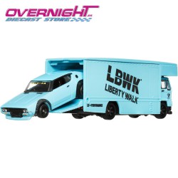 Hot Wheels Premium Team Transport Fleet Flyer y Nissan Skyline 2000GT-R LBWK HRV45