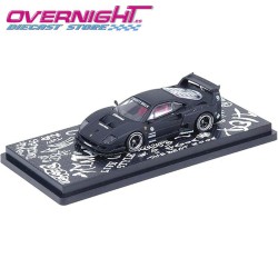 Inno64 Lbwk F40 Matte Black - Hong Kong Toycar Salon 2023 Special Edition Escala 1/64 IN64-LBWKF40-HKTS23