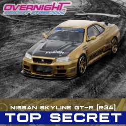 Inno64 Top Secret R34 GT-R – Dorado Escala 1/64 IN64-R34TS-GOLD