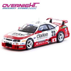 Tarmac Works Nissan Nismo GT-R LM Clarion n23 Hoshino-Suzuki-Kageyama 24h Le Mans 1995 Escala 1/64 TC-T64-067-95LM23