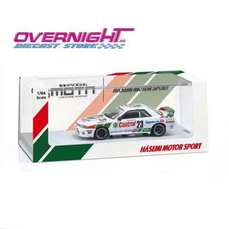 Kyosho MOTN Castrol Skyline GT-R R32 Gr.A n23 1990 - con LED - Escala 1/64 07012LC
