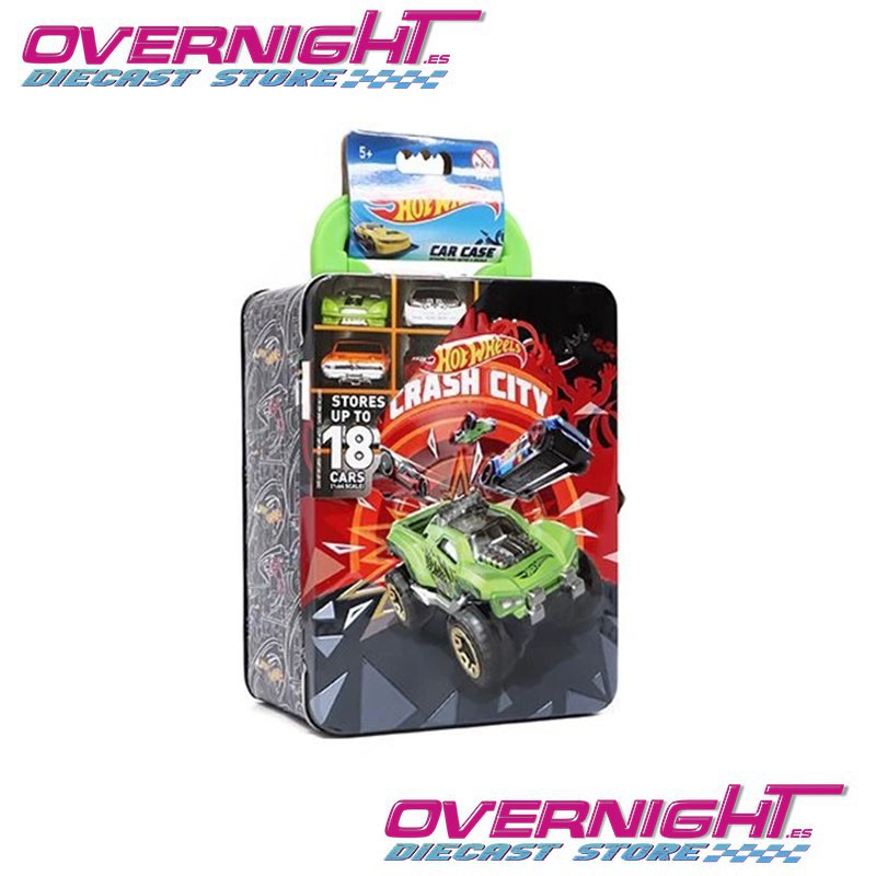 Maletín metálico de Hot Wheels para 18 coches