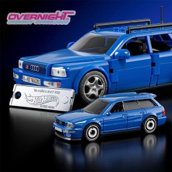 Hot Wheels Mattel Brick Shop Audi Avant RS2 Set de construcción Speed Series - Escala 1/32 aproximada JGR28