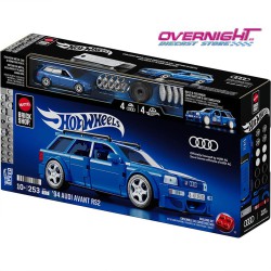 Hot Wheels Mattel Brick Shop Audi Avant RS2 Set de construcción Speed Series - Escala 1/32 aproximada JGR28
