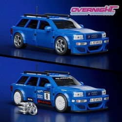 Hot Wheels Mattel Brick Shop Audi Avant RS2 Set de construcción Speed Series - Escala 1/32 aproximada JGR28