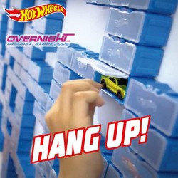 Hot Wheels Multibrick HWCC8C - Maletín para hasta 28 coches, compatible con pistas, vitrina, caja de colección