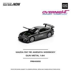 Pop Race Mazda Rx-7 (Fd3s) Re-Amemiya Widebody Gun Metal - PR640255 1/64