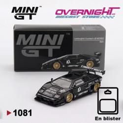 Mini GT Lamborghini Countach Lb-Works Negro en blister - MGT01081BL Escala 1/64